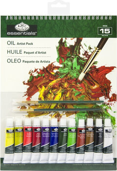 Peinture à l'huile Royal & Langnickel Starter Kit Ensemble de peintures à l'huile 12 x 12 ml 15 pièces - 1