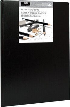 Livro de desenho Royal & Langnickel Hardbound A3 110 g Black Livro de desenho - 1