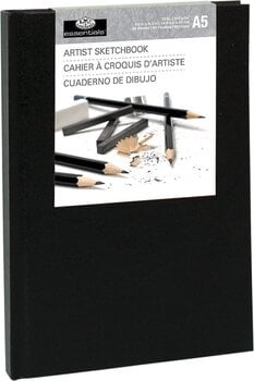 Luonnosvihko Royal & Langnickel Hardbound A5 110 g Black Luonnosvihko - 1