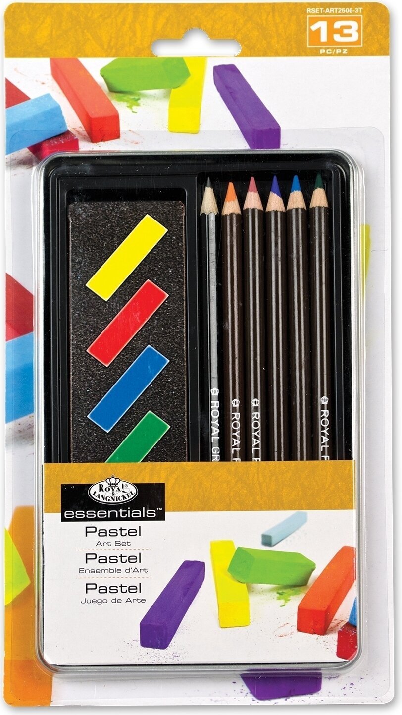 Száraz pasztell Royal & Langnickel Pencil Art Set Small Tin Szárazpasztell készlet 13 darab