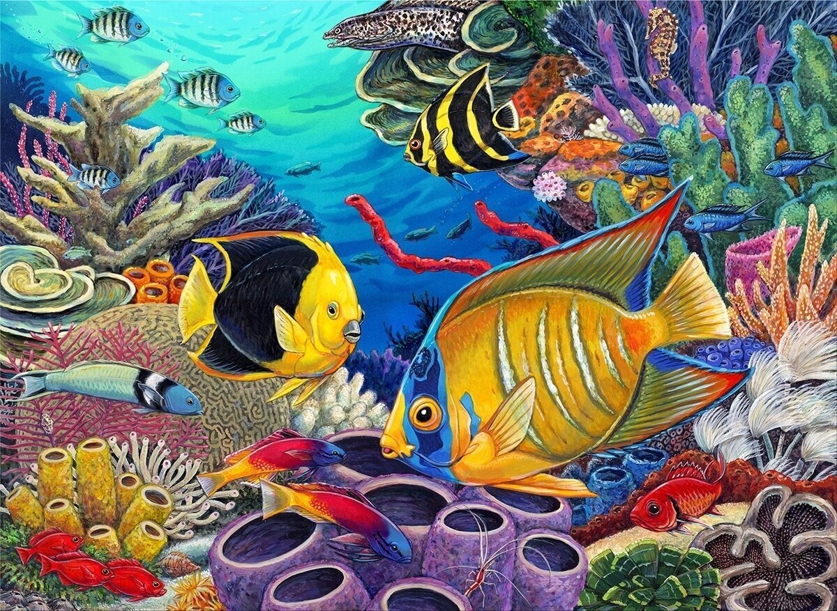 Pintura por números Royal & Langnickel Pintura por números Caribbean Coral Reef