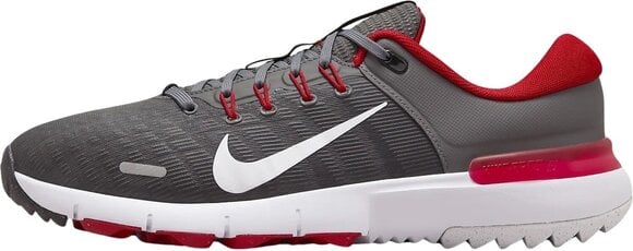 Men's golf shoes Nike Free Unisex Grey/University Red/Smoke Grey/White 44 Men's golf shoes - 1