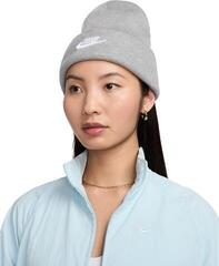 Zimne kape Nike Peak Beanie 24 Grey/Heather White UNI