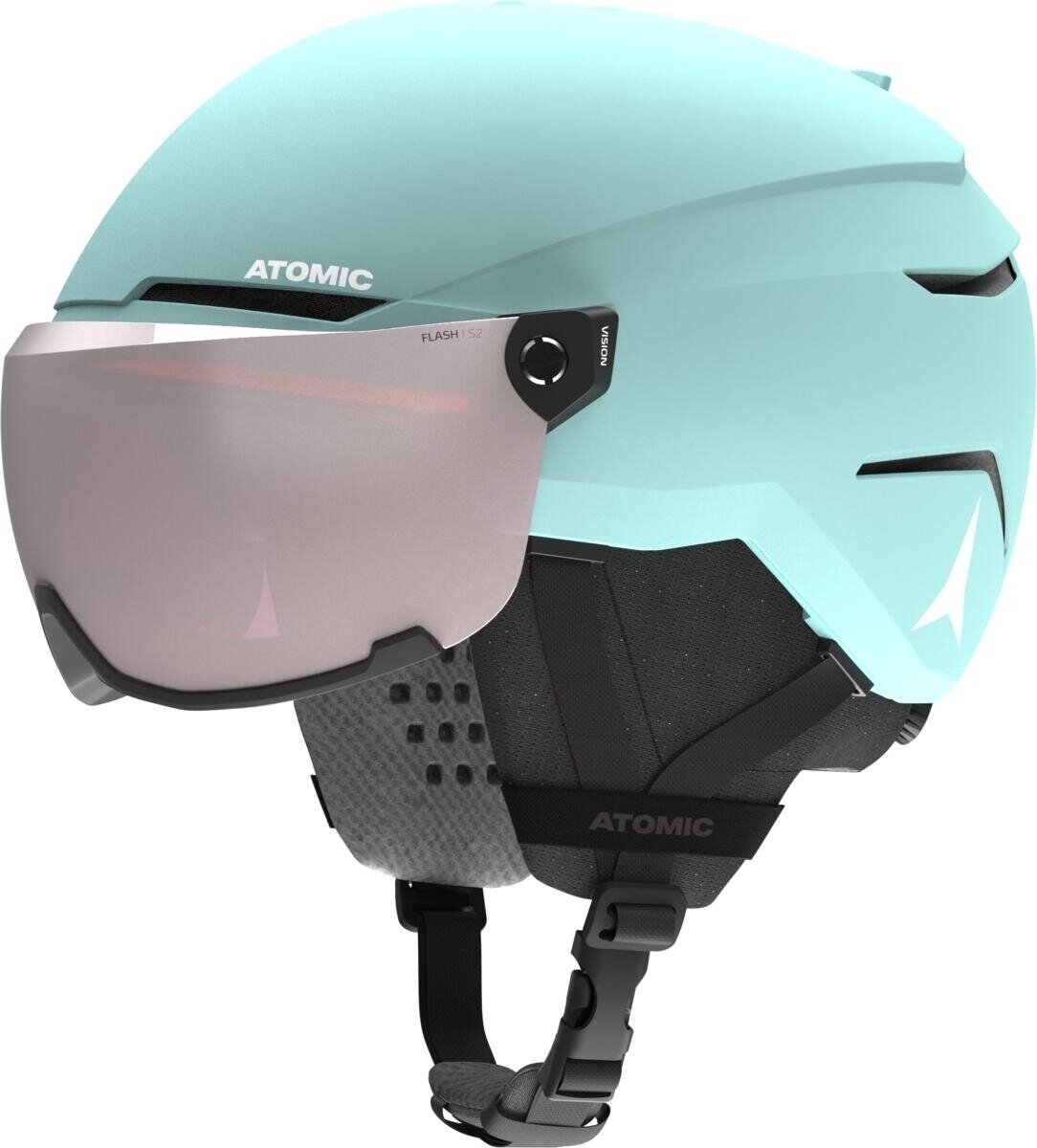 Casco da sci Atomic Savor Visor JR Turquoise S (51-55 cm) Casco da sci