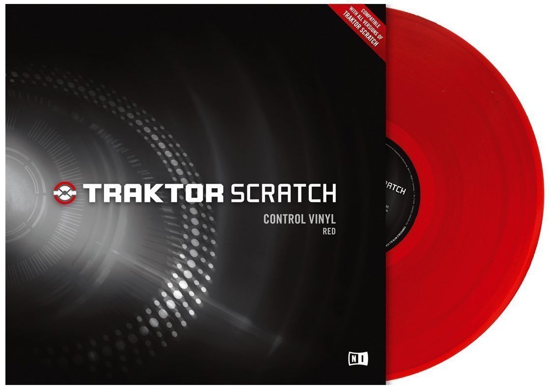 DVS/tidskod Native Instruments Traktor Scratch Pro Control Vinyl Red