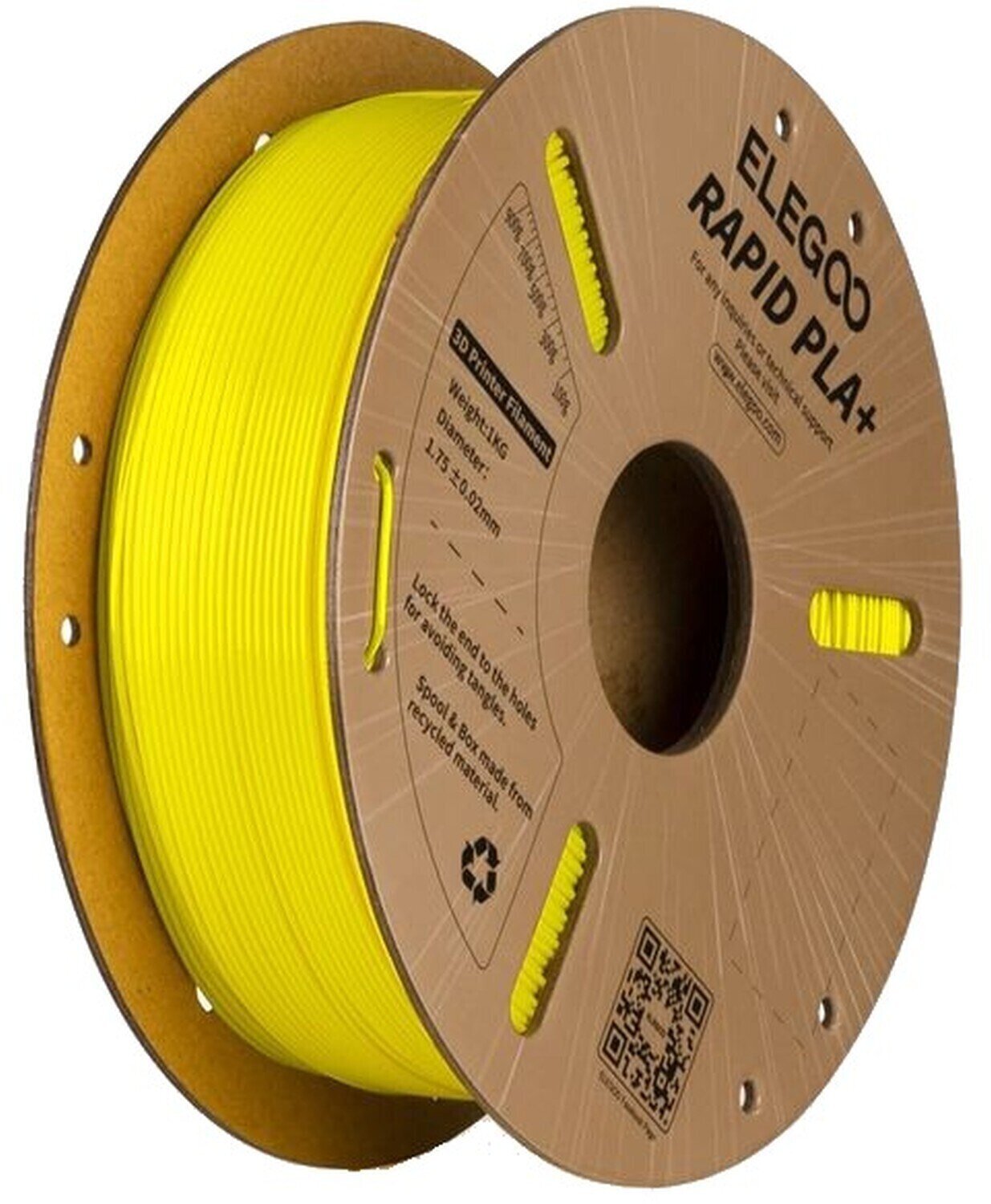 Hehkulanka Elegoo Rapid PLA+ Hehkulanka 1,75 mm 1 kg Yellow