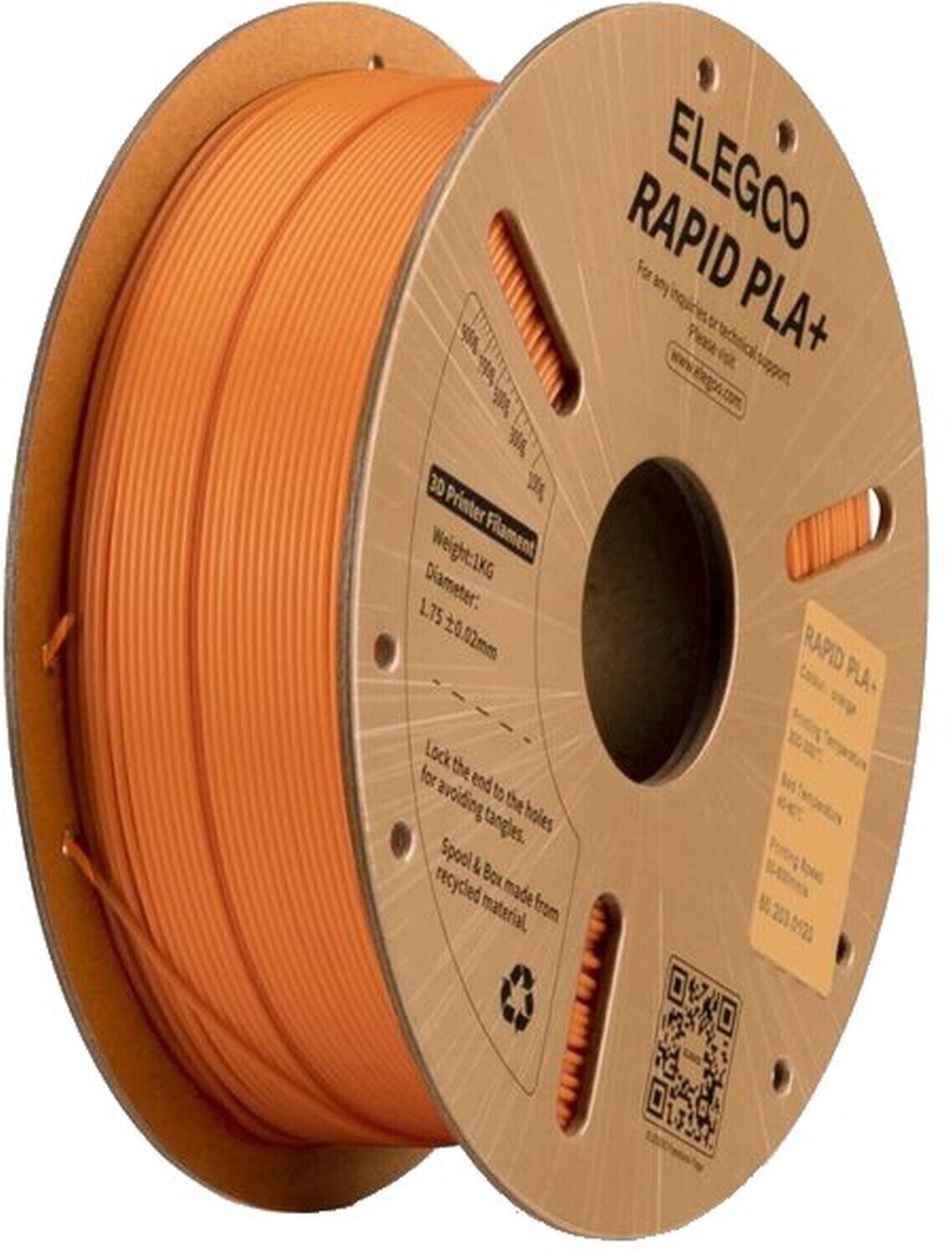 Νήμα Elegoo Rapid PLA+ Νήμα 1,75 mm 1 kg Orange