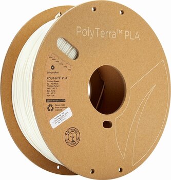 Gloeidraad Polymaker PolyTerra PLA Gloeidraad 1,75 mm 1 kg Cotton White - 1