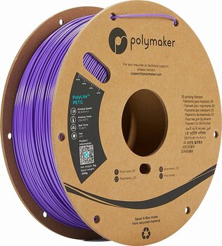 Filament Polymaker PolyLite PETG Filament 1,75 mm 1 kg Purple - 1