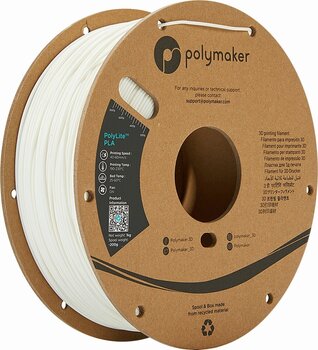 Нажежаема жичка Polymaker PolyLite PLA Нажежаема жичка 1,75 mm 1 kg White - 1