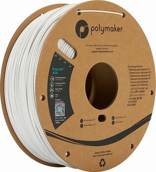 Szál Polymaker PolyLite PLA ASA Szál 1,75 mm 1 kg White - 1