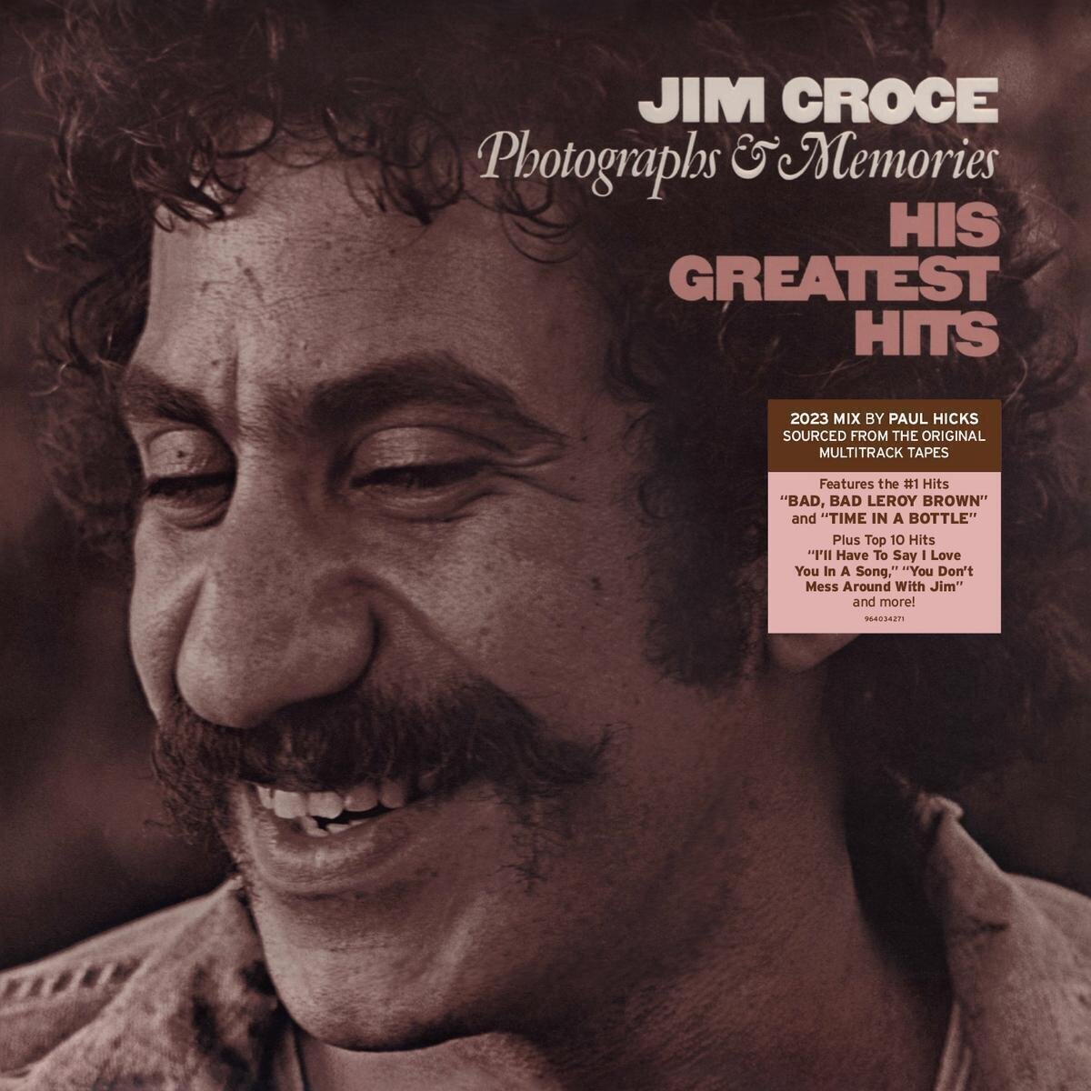 Vinyl Record Jim Croce - Photographs & Memories: His Greatest Hits (2023 Remix) (LP)