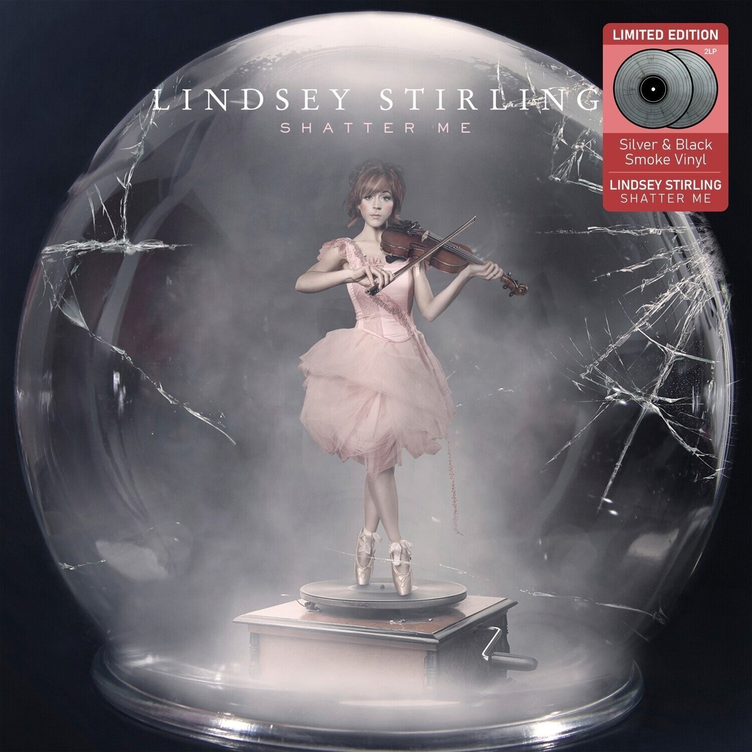 LP ploča Lindsey Stirling - Shatter Me (Silver & Black Smoke Coloured) (Limited Edition) (Reissue) (2 LP)