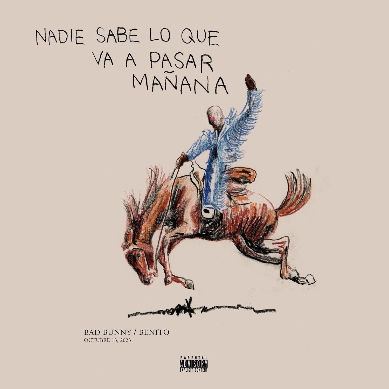 Vinyylilevy Bad Bunny - Nadie Sabe Lo Que Va A Pasar Manana (Metallic Blue Coloured) (2 LP)