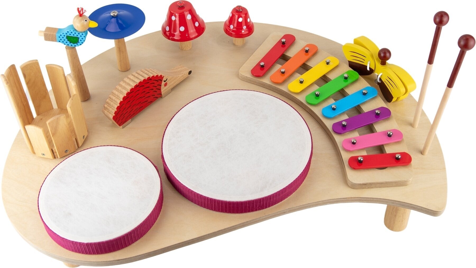 Perkusjny zestaw - edukacyjny Noicetone P026-1 Percussion Set 60x43x10cm Zestaw perkusyjny