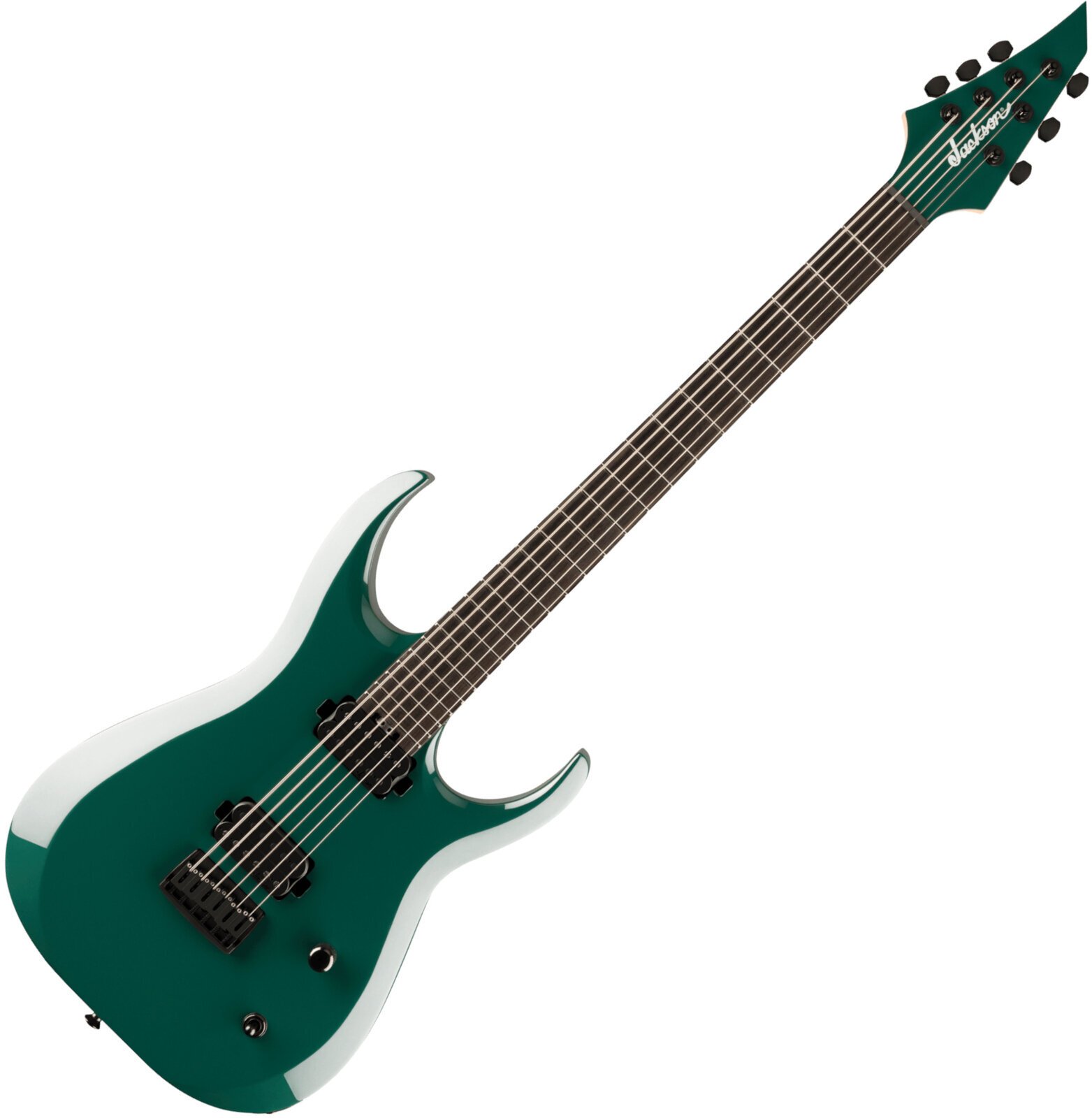 Guitare électrique Jackson Pro Series Roman Ibramkhalilov MDK HT6 Baritone EB Emerald Green Guitare électrique