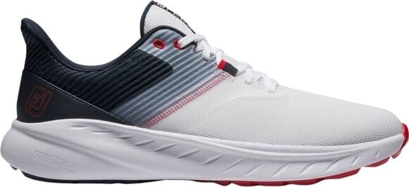 Men's golf shoes Footjoy Flex White/Navy/Red 41 Men's golf shoes - 1