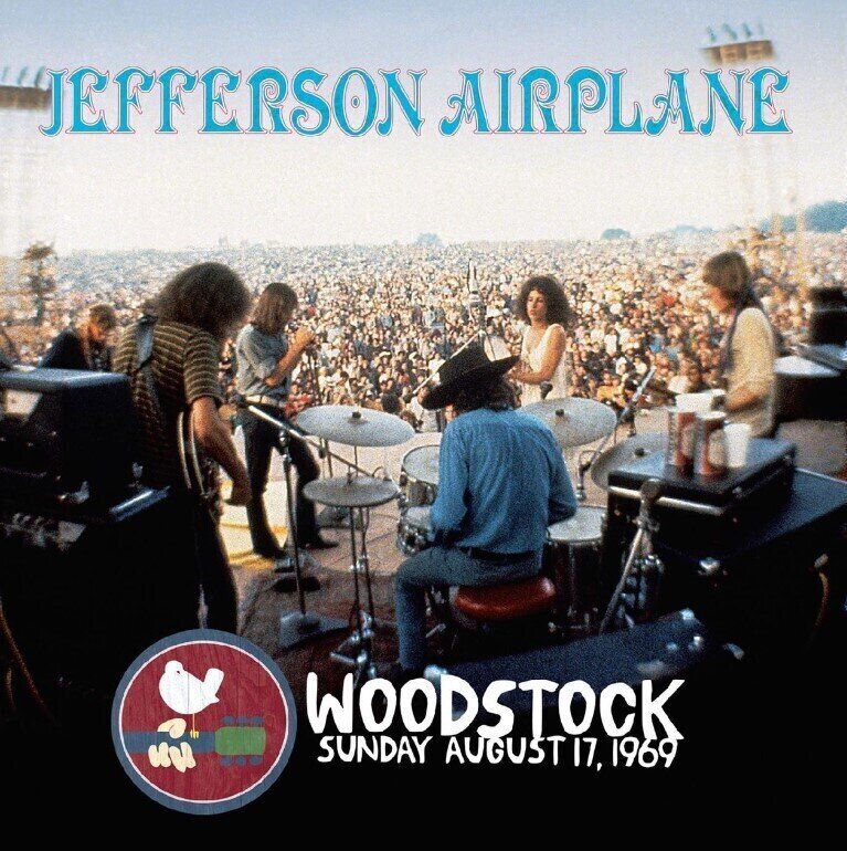 Schallplatte Jefferson Airplane - Woodstock Sunday August 17th 1969 (Limited Edition) (Anniversary Edition) (Blue Coloured) (3 LP)