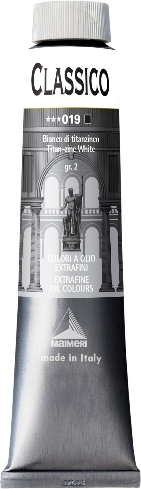 Olejová farba Maimeri Classico Olejová farba Titan Zinc White 200 ml 1 ks