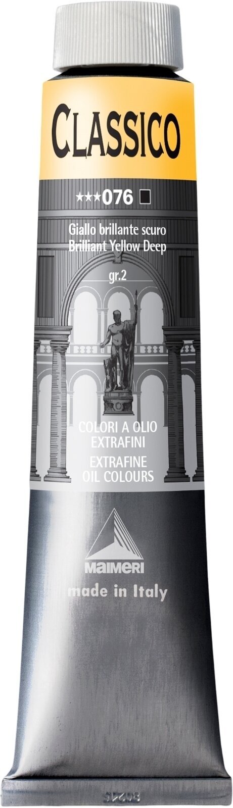 Cor de óleo Maimeri Classico Tinta a óleo Brilliant Yellow Deep 200 ml 1 un.