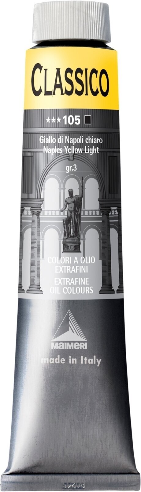 Χρώμα λαδιού Maimeri Classico Λαδομπογιά Naples Yellow Light 200 ml 1 τεμ.