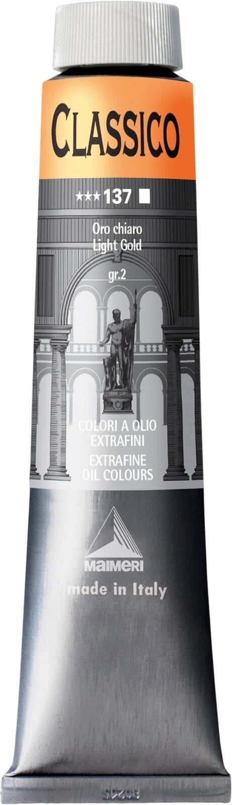 Olejová farba Maimeri Classico Olejová farba Light Gold 200 ml 1 ks