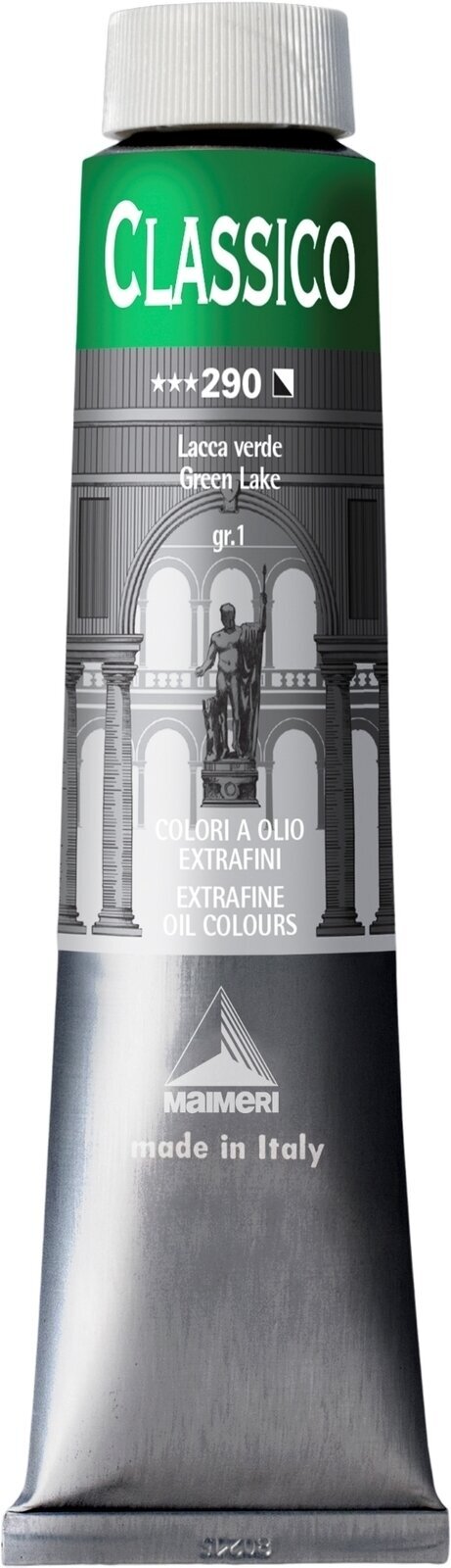 Tempera ad olio Maimeri Classico Pittura a olio Green Lake 200 ml 1 pz