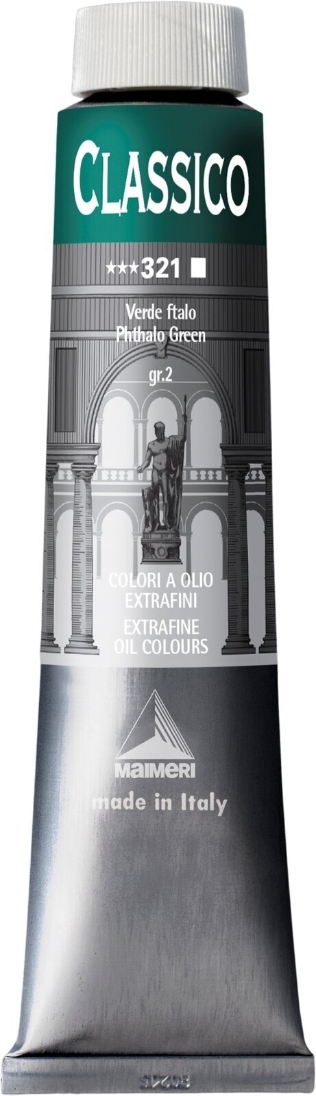 Ölfarbe Maimeri Classico Ölgemälde Phthalo Green 200 ml 1 Stck