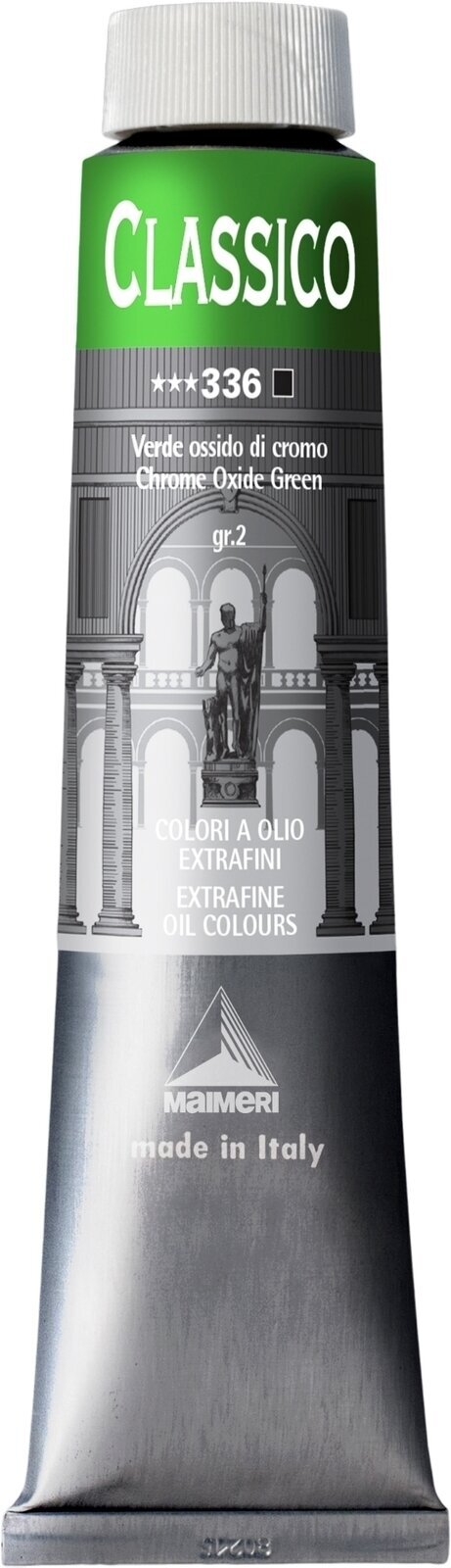 Oil colour Maimeri Classico Oil Paint Chrome Oxide Green 200 ml 1 pc