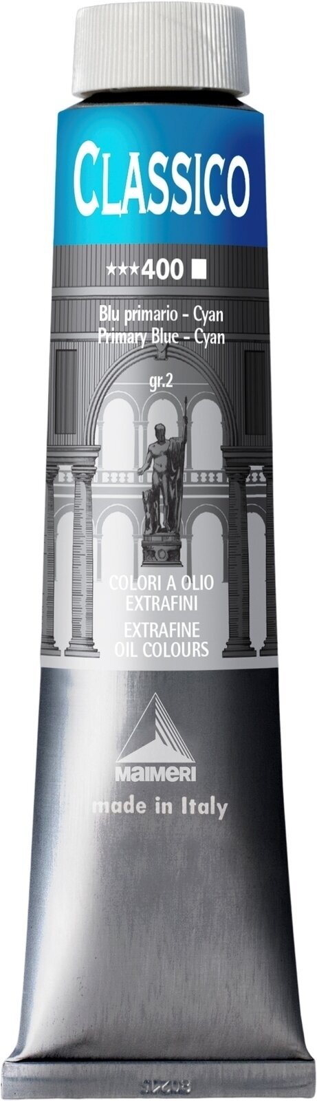 Aceite de colores Maimeri Classico Oil Paint Primary Blue Cyan 200 ml 1 pieza