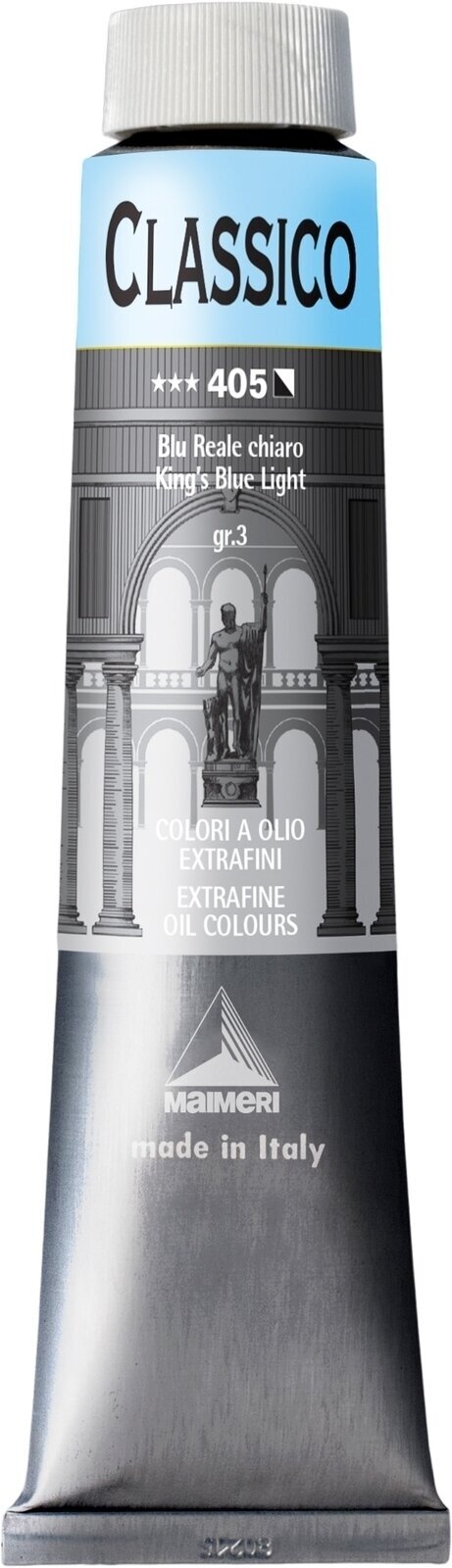 Cor de óleo Maimeri Classico Tinta a óleo King's Blue Light 200 ml 1 un.