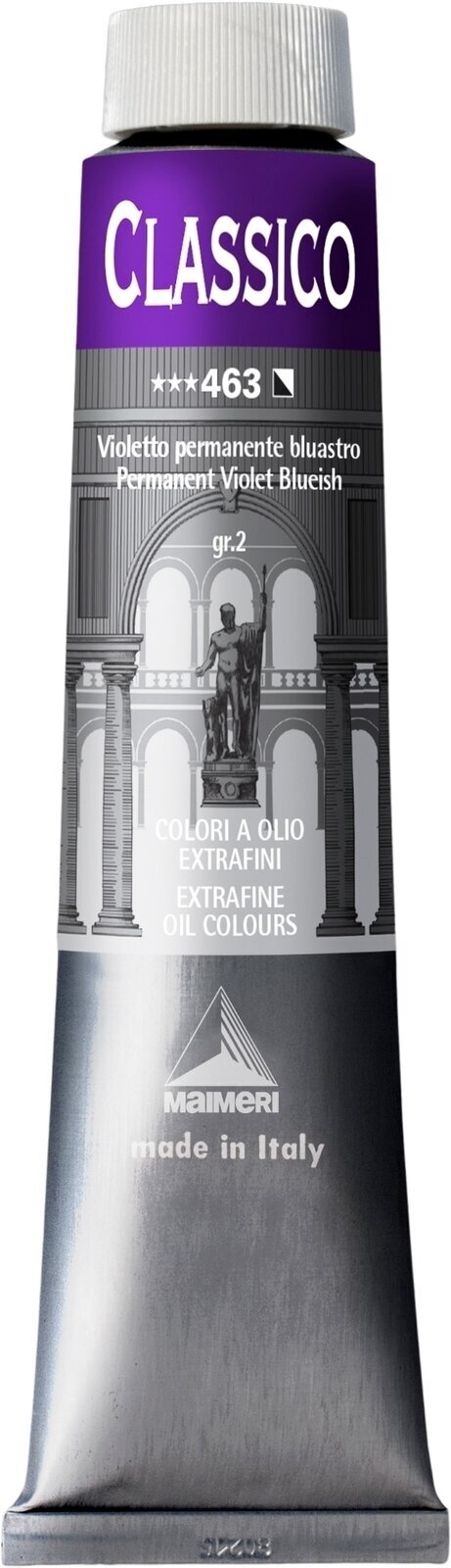 Oil colour Maimeri Classico Oil Paint Permanent Violet Blueish 200 ml 1 pc