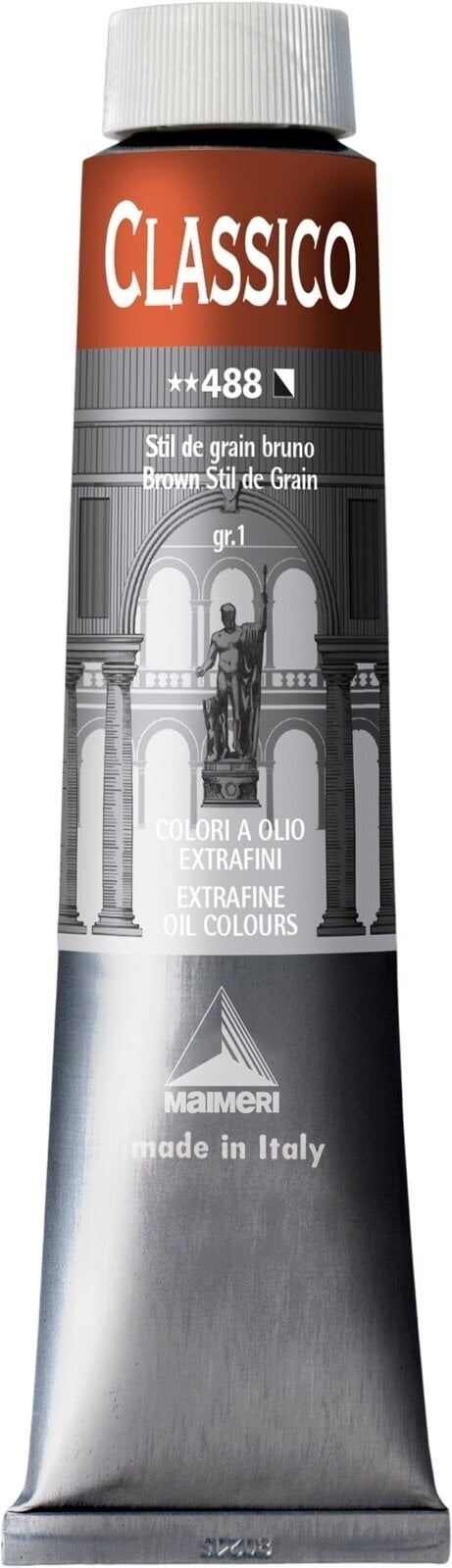 Ölfarbe Maimeri Classico Ölgemälde Brown Stil De Grain 200 ml 1 Stck