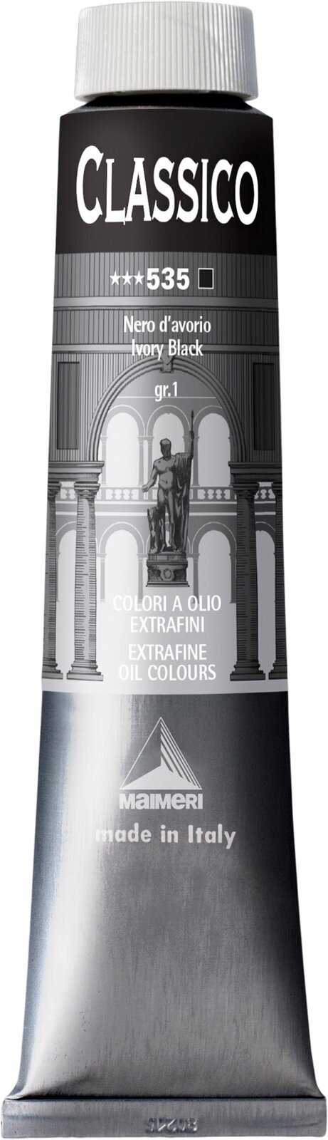 Olejová farba Maimeri Classico Olejová farba Ivory Black 200 ml 1 ks