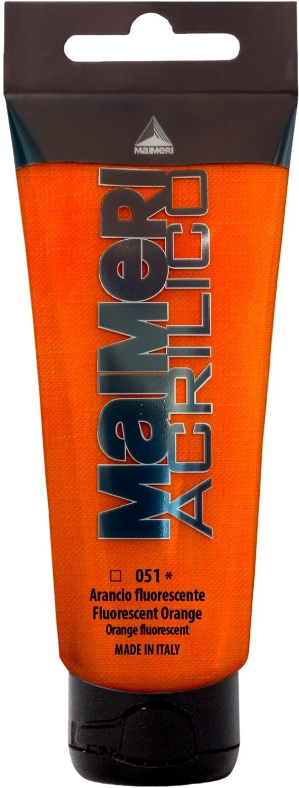 Aκρυλικό Χρώμα Maimeri Acrilico Ακρυλική μπογιά Fluorescent Orange 051 75 ml 1 τεμ.