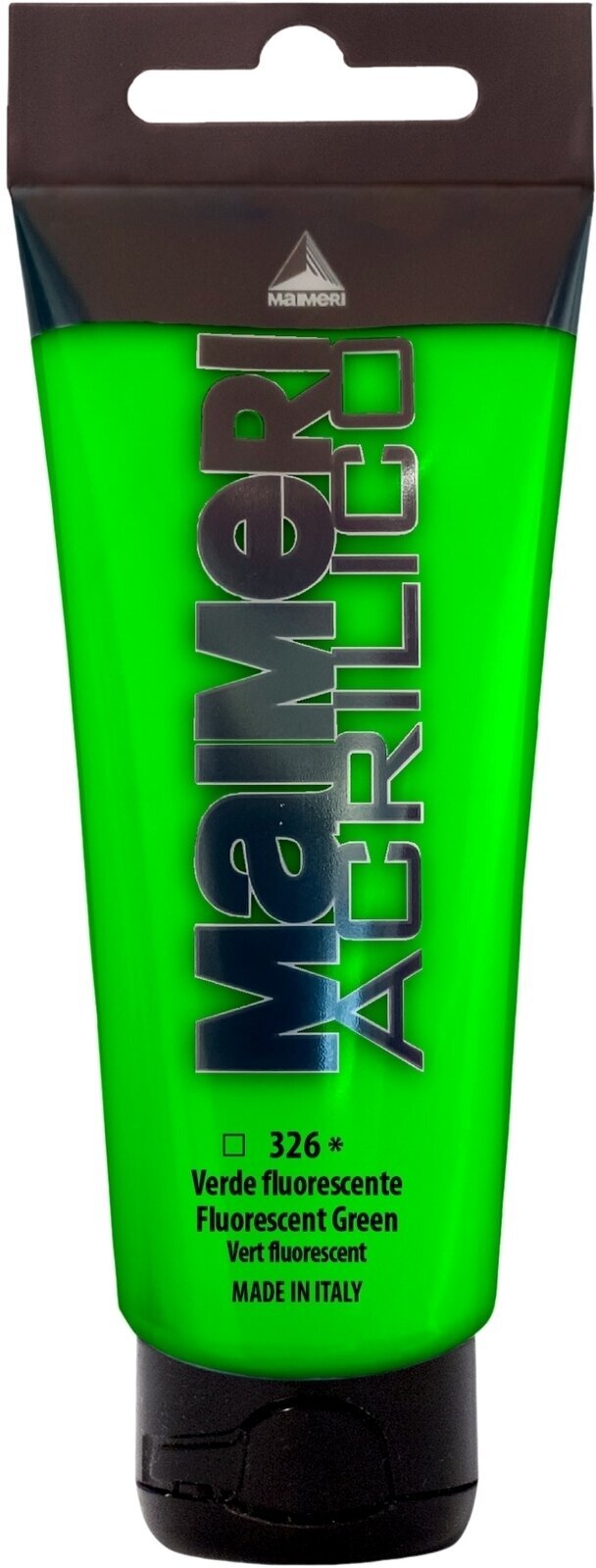 Acrylic Paint Maimeri Acrilico Acrylic Paint Fluorescent Green 326 75 ml 1 pc