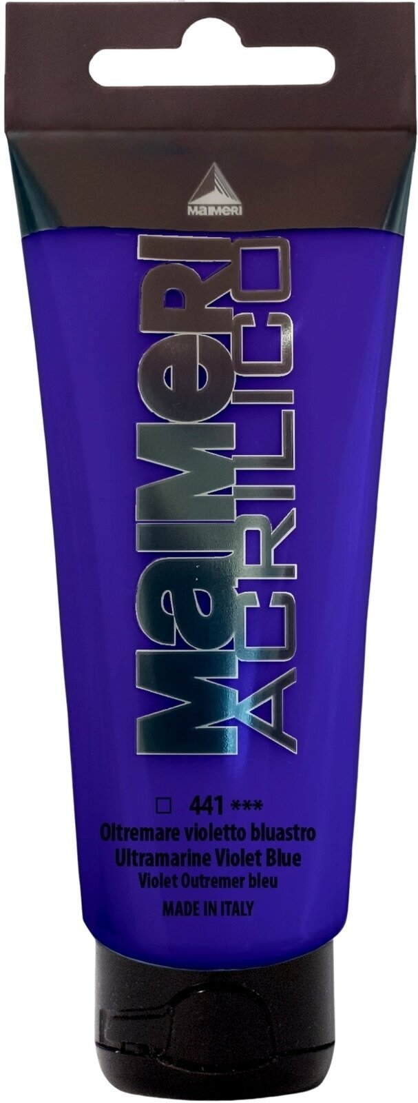 Akryylimaali Maimeri Acrilico Akryylimaali Ultramarine Violet Blue 441 75 ml 1 kpl