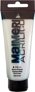 Aκρυλικό Χρώμα Maimeri Acrilico Ακρυλική μπογιά Titanium White 018 200 ml 1 τεμ. - 1