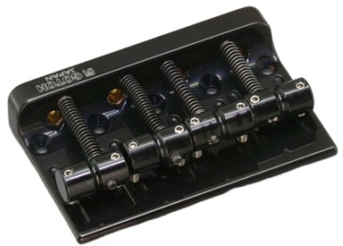 Bass Bridge Gotoh 201B-4 B Black Chrome Bass Bridge - 1