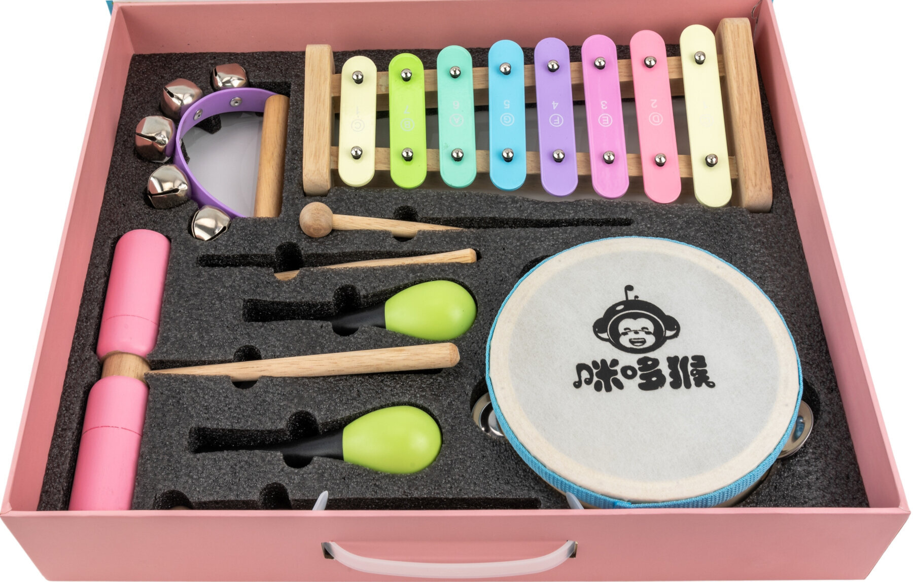 Percusión para niños Noicetone M T009 42,5x34,5x7cm set de percusión