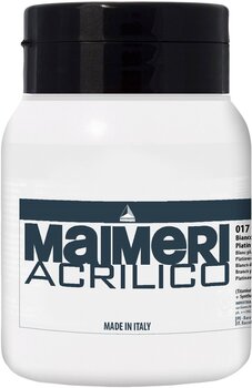 Peinture acrylique Maimeri Acrilico Peinture acrylique Platinum White 017 500 ml 1 pc - 1