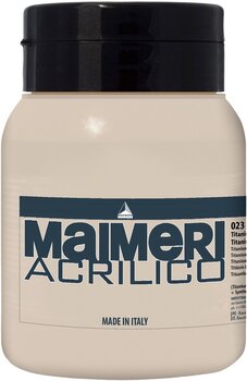 Pintura acrílica Maimeri Acrilico Acrylic Paint Titanium Buff 023 500 ml 1 pieza - 1