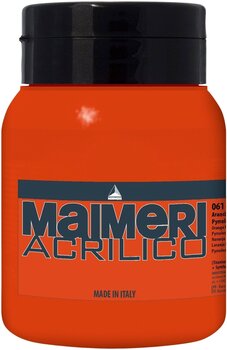 Culoare acrilică Maimeri Acrilico Vopsea acrilică Pyrrole Orange 061 500 ml 1 buc - 1