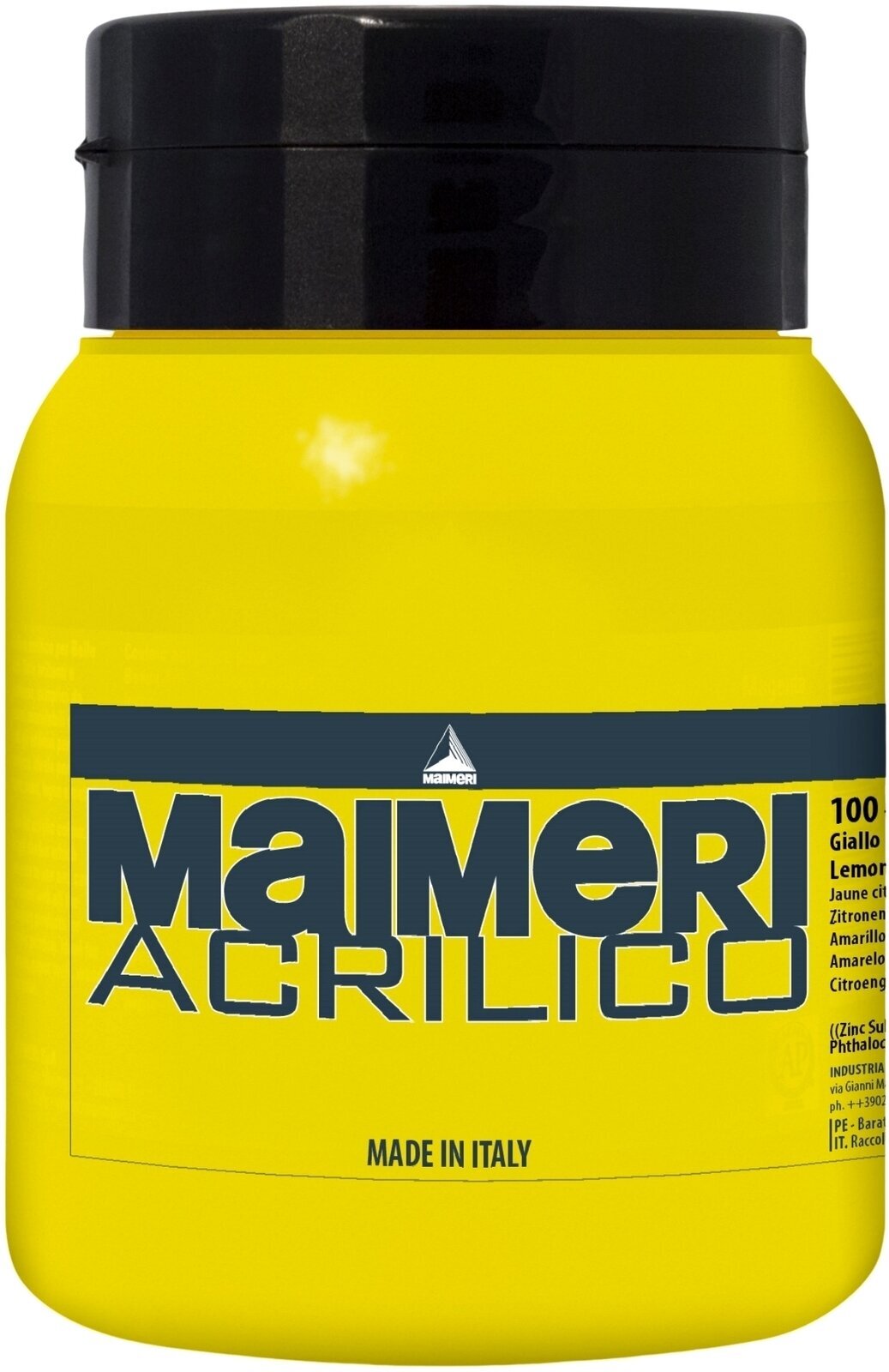 Akrylová barva Maimeri Acrilico Akrylová barva Lemon Yellow 100 500 ml 1 ks