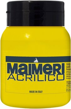 Culoare acrilică Maimeri Acrilico Vopsea acrilică Permanent Yellow Lemon 112 500 ml 1 buc - 1