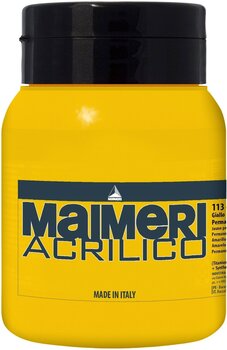 Aκρυλικό Χρώμα Maimeri Acrilico Ακρυλική μπογιά Permanent Yellow Medium 113 500 ml 1 τεμ. - 1