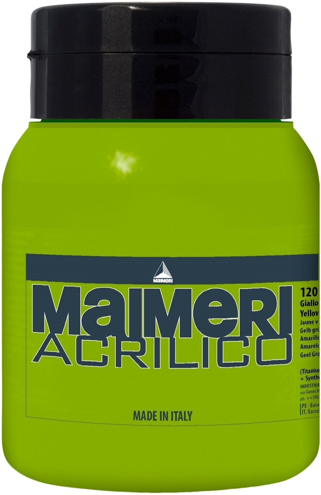 Akryylimaali Maimeri Acrilico Akryylimaali Yellow Greenish 120 500 ml 1 kpl