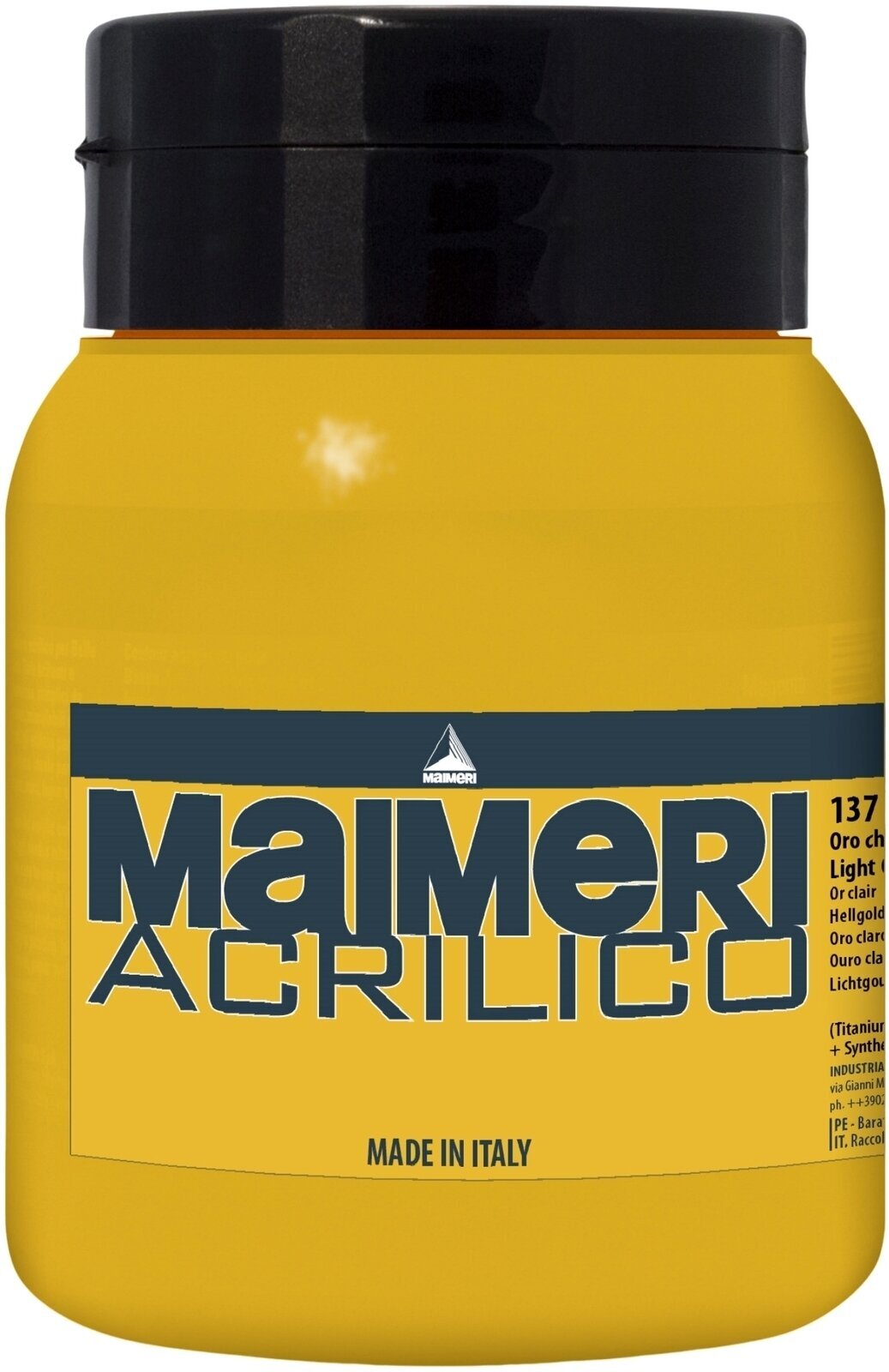 Peinture acrylique Maimeri Acrilico Peinture acrylique Light Gold 137 500 ml 1 pc