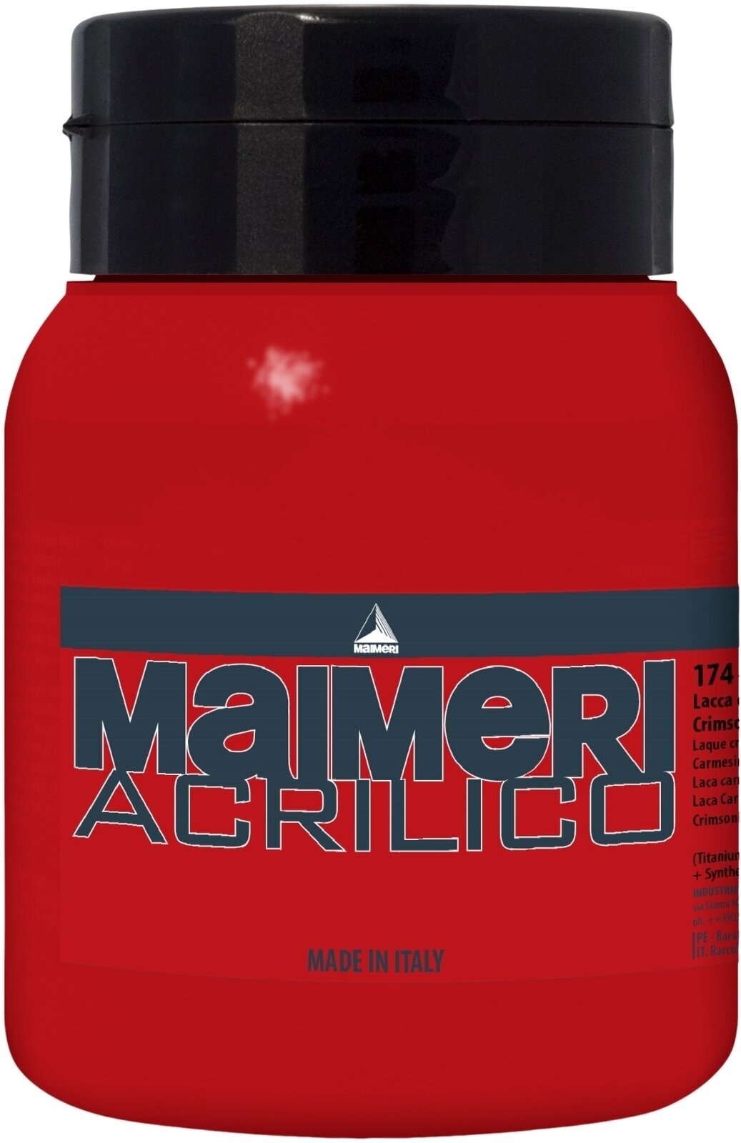 Akrilfesték Maimeri Acrilico Akril festék Crimson Lake 174 500 ml 1 db