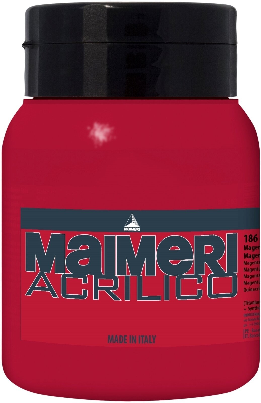 Culoare acrilică Maimeri Acrilico Vopsea acrilică Magenta Quinacridone 186 500 ml 1 buc